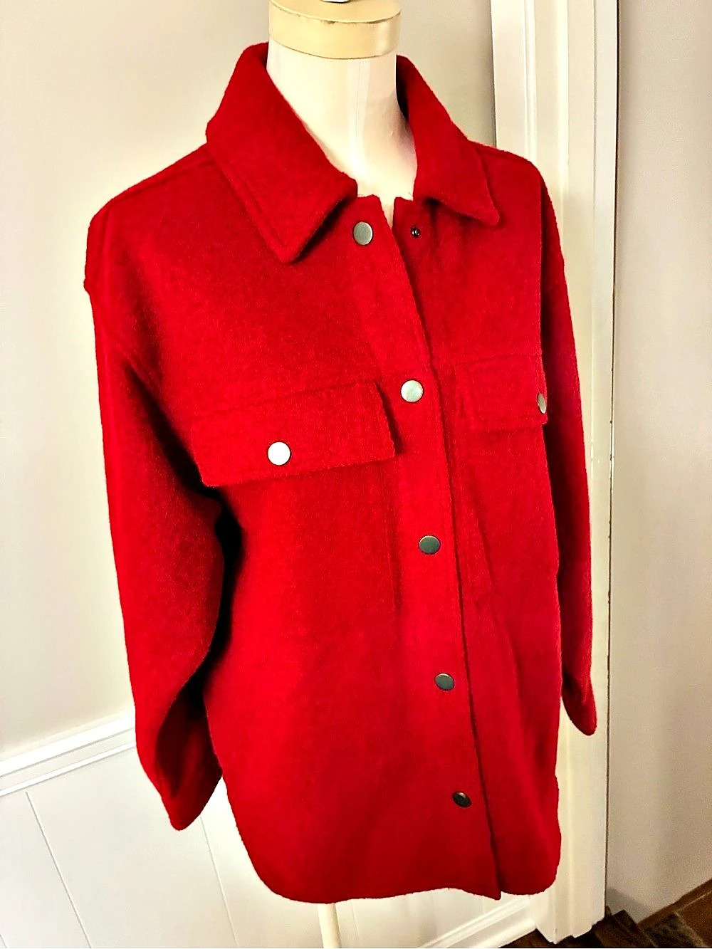 Wild Fable Red Shirt Jacket Like New